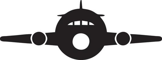 Plane icon symbol image vector, illustration of the flight aviation in black image. EPS 10 vector