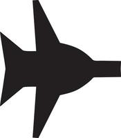 Plane icon symbol image vector, illustration of the flight aviation in black image. EPS 10 vector