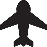 Plane icon symbol image vector, illustration of the flight aviation in black image. EPS 10 vector