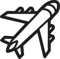 Plane icon symbol image vector, illustration of the flight aviation in black image. EPS 10 vector