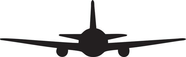 Plane icon symbol image vector, illustration of the flight aviation in black image. EPS 10 vector