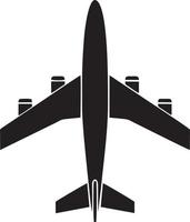 Plane icon symbol image vector, illustration of the flight aviation in black image. EPS 10 vector