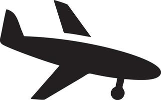 Plane icon symbol image vector, illustration of the flight aviation in black image. EPS 10 vector