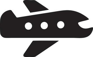 Plane icon symbol image vector, illustration of the flight aviation in black image. EPS 10 vector