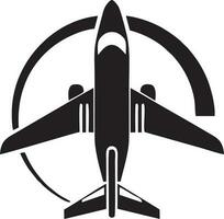 Plane icon symbol image vector, illustration of the flight aviation in black image. EPS 10 vector