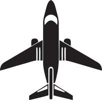 Plane icon symbol image vector, illustration of the flight aviation in black image. EPS 10 vector