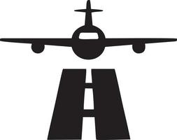 Plane icon symbol image vector, illustration of the flight aviation in black image. EPS 10 vector