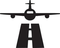 Plane icon symbol image vector, illustration of the flight aviation in black image. EPS 10 vector