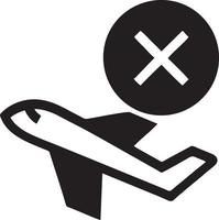 Plane icon symbol image vector, illustration of the flight aviation in black image. EPS 10 vector