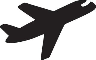 Plane icon symbol image vector, illustration of the flight aviation in black image. EPS 10 vector