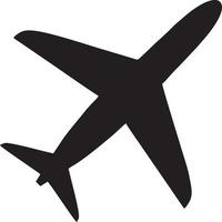 Plane icon symbol image vector, illustration of the flight aviation in black image. EPS 10 vector