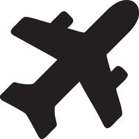 Plane icon symbol image vector, illustration of the flight aviation in black image. EPS 10 vector