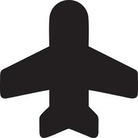 Plane icon symbol image vector, illustration of the flight aviation in black image. EPS 10 vector