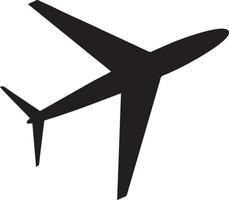 Plane icon symbol image vector, illustration of the flight aviation in black image. EPS 10 vector