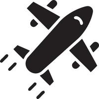 Plane icon symbol image vector, illustration of the flight aviation in black image. EPS 10 vector