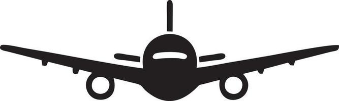 Plane icon symbol image vector, illustration of the flight aviation in black image. EPS 10 vector