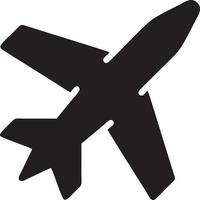 Plane icon symbol image vector, illustration of the flight aviation in black image. EPS 10 vector