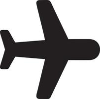 Plane icon symbol image vector, illustration of the flight aviation in black image. EPS 10 vector