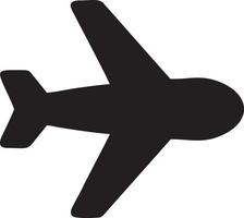 Plane icon symbol image vector, illustration of the flight aviation in black image. EPS 10 vector