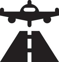 Plane icon symbol image vector, illustration of the flight aviation in black image. EPS 10 vector