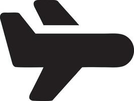 Plane icon symbol image vector, illustration of the flight aviation in black image. EPS 10 vector