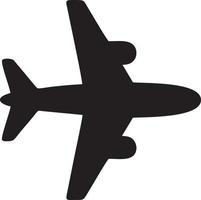 Plane icon symbol image vector, illustration of the flight aviation in black image. EPS 10 vector