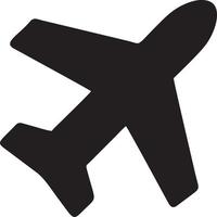 Plane icon symbol image vector, illustration of the flight aviation in black image. EPS 10 vector