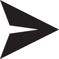 Paper plane  icon symbol image vector, illustration of the flight aviation in black image. EPS 10 vector