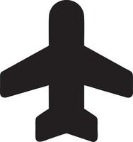 Plane icon symbol image vector, illustration of the flight aviation in black image. EPS 10 vector