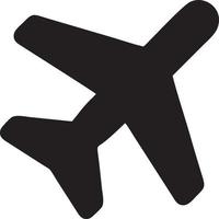 Plane icon symbol image vector, illustration of the flight aviation in black image. EPS 10 vector