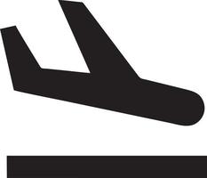 Plane icon symbol image vector, illustration of the flight aviation in black image. EPS 10 vector