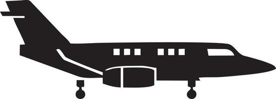 Plane icon symbol image vector, illustration of the flight aviation in black image. EPS 10 vector