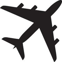 Plane icon symbol image vector, illustration of the flight aviation in black image. EPS 10 vector