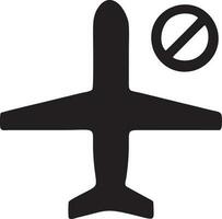 Plane icon symbol image vector, illustration of the flight aviation in black image. EPS 10 vector