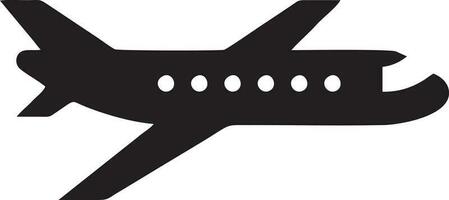 Plane icon symbol image vector, illustration of the flight aviation in black image. EPS 10 vector