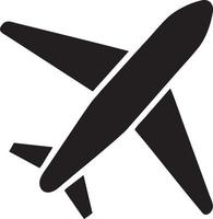 Plane icon symbol image vector, illustration of the flight aviation in black image. EPS 10 vector