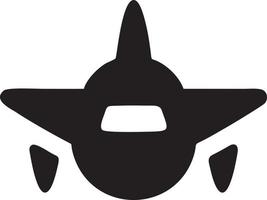 Plane icon symbol image vector, illustration of the flight aviation in black image. EPS 10 vector