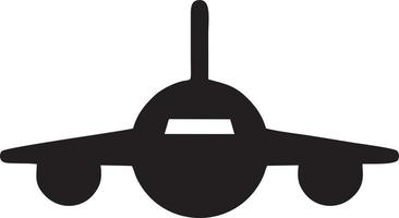 Plane icon symbol image vector, illustration of the flight aviation in black image. EPS 10 vector