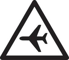 Plane icon symbol image vector, illustration of the flight aviation in black image. EPS 10 vector