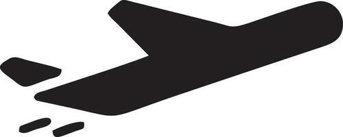 Plane icon symbol image vector, illustration of the flight aviation in black image. EPS 10 vector