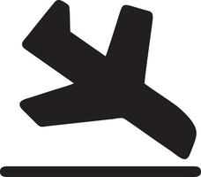 Plane icon symbol image vector, illustration of the flight aviation in black image. EPS 10 vector