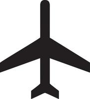 Plane icon symbol image vector, illustration of the flight aviation in black image. EPS 10 vector