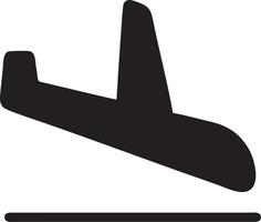 avión icono símbolo imagen vector, ilustración de el vuelo aviación en negro imagen. eps 10 vector