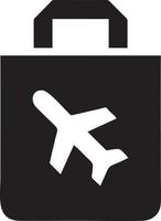 Plane icon symbol image vector, illustration of the flight aviation in black image. EPS 10 vector