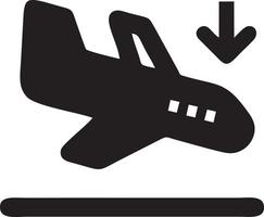 Plane icon symbol image vector, illustration of the flight aviation in black image. EPS 10 vector