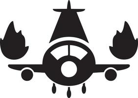 Plane icon symbol image vector, illustration of the flight aviation in black image. EPS 10 vector