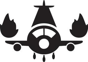 Plane icon symbol image vector, illustration of the flight aviation in black image. EPS 10 vector