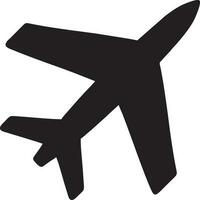 Plane icon symbol image vector, illustration of the flight aviation in black image. EPS 10 vector