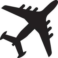 Plane icon symbol image vector, illustration of the flight aviation in black image. EPS 10 vector