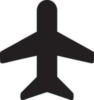 Plane icon symbol image vector, illustration of the flight aviation in black image. EPS 10 vector